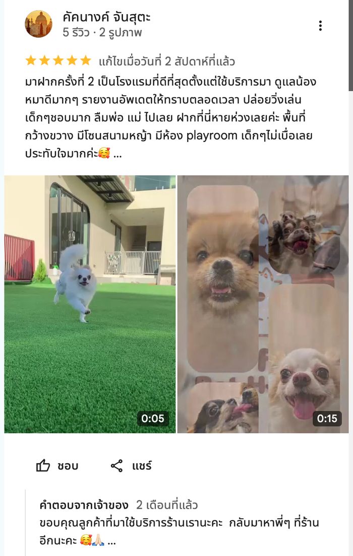 รีวิวจากลูกค้า Perfect Pet House